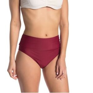 NWOT Athena Solid High Waist Bikini Bottoms